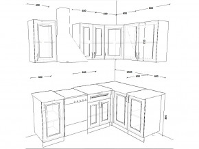 Кухонный гарнитур 2 Белый Вегас 1600х1400 мм в Копейске - kopejsk.mebel74.com | фото 2