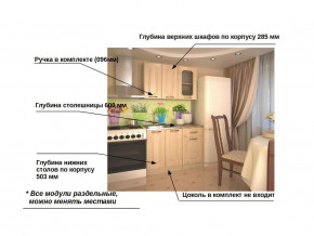 Кухонный гарнитур 2 Грецкий орех 1000 в Копейске - kopejsk.mebel74.com | фото 2