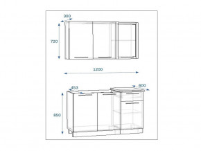 Кухонный гарнитур 3 Грецкий орех 1200 в Копейске - kopejsk.mebel74.com | фото 2