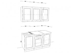 Кухонный гарнитур 4 Белый Вегас 1500 мм в Копейске - kopejsk.mebel74.com | фото 2