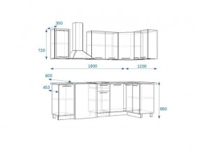 Кухонный гарнитур 6Р РоялВуд 1800*1200 мм в Копейске - kopejsk.mebel74.com | фото 2