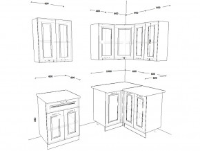 Кухонный гарнитур 8 Белый Вегас 1600х1200 мм в Копейске - kopejsk.mebel74.com | фото 2