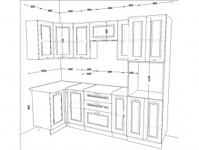 Кухонный гарнитур 9 Белый Вегас 1000х2500 мм в Копейске - kopejsk.mebel74.com | фото 2