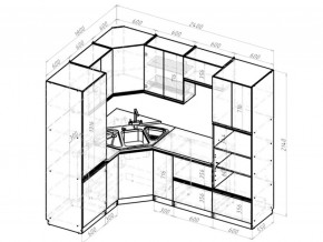 Кухонный гарнитур Адажио оптима 1800х2400 мм в Копейске - kopejsk.mebel74.com | фото 6