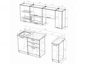 Кухонный гарнитур Алина ультра 2000 мм в Копейске - kopejsk.mebel74.com | фото 5