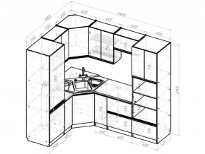 Кухонный гарнитур Амели оптима 1800х2400 мм в Копейске - kopejsk.mebel74.com | фото 6