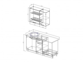 Кухонный гарнитур Антрацит 1600 в Копейске - kopejsk.mebel74.com | фото 3