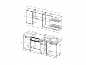 Кухонный гарнитур Антрацит 2000 в Копейске - kopejsk.mebel74.com | фото 3