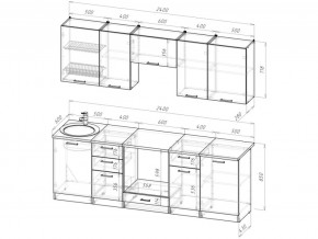 Кухонный гарнитур Антика базис 2400 мм в Копейске - kopejsk.mebel74.com | фото 3