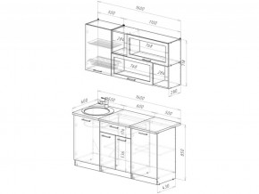 Кухонный гарнитур Антика стандарт 1600 мм в Копейске - kopejsk.mebel74.com | фото 6