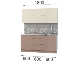 Кухонный гарнитур Асти Латте 1800 в Копейске - kopejsk.mebel74.com | фото 2