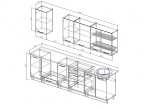 Кухонный гарнитур Бланка 2800 в Копейске - kopejsk.mebel74.com | фото 2