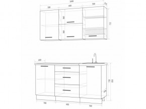 Кухонный гарнитур Флоренс Грин 1600 в Копейске - kopejsk.mebel74.com | фото 4