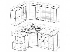 Кухонный гарнитур Кира оптима 1500х1800 мм в Копейске - kopejsk.mebel74.com | фото 5