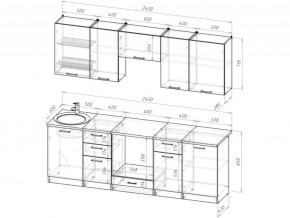 Кухонный гарнитур Лотос базис 2400 мм в Копейске - kopejsk.mebel74.com | фото 3