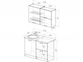 Кухонный гарнитур Лотос лайт 1200 мм в Копейске - kopejsk.mebel74.com | фото 6