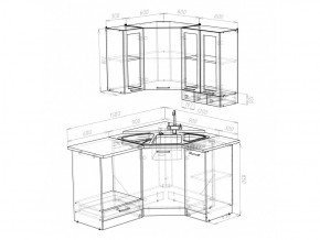 Кухонный гарнитур Лира литл 1500х1200 мм в Копейске - kopejsk.mebel74.com | фото 4