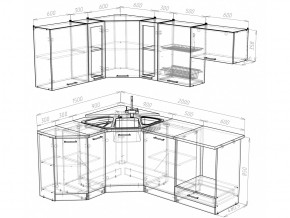 Кухонный гарнитур Лира мега оптима 2000х1500 мм в Копейске - kopejsk.mebel74.com | фото 4