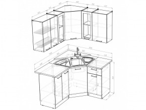 Кухонный гарнитур Ольга оптима 2 1500х1300 мм в Копейске - kopejsk.mebel74.com | фото 5