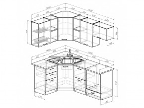 Кухонный гарнитур Ольга оптима 4 1400х2000 мм в Копейске - kopejsk.mebel74.com | фото 6