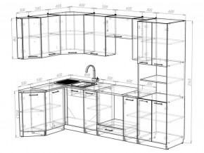 Кухонный гарнитур Паола гранд прайм 2600х1400 мм в Копейске - kopejsk.mebel74.com | фото 6