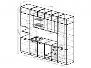 Кухонный гарнитур Сапфир 2 Экстра 3000 мм в Копейске - kopejsk.mebel74.com | фото 3