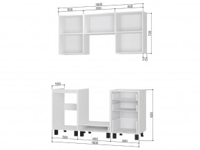 Кухонный гарнитур Сканди 1,6 м без столешницы в Копейске - kopejsk.mebel74.com | фото 2