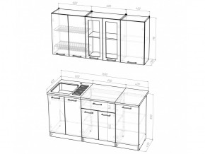 Кухонный гарнитур Светлана стандарт 1600 мм в Копейске - kopejsk.mebel74.com | фото 5