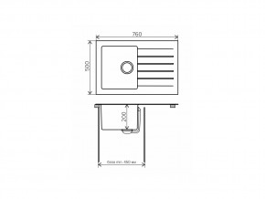 Мойка комбинированная Tolero twist TTS-760 Темно-бежевый 823 в Копейске - kopejsk.mebel74.com | фото 2