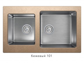 Мойка комбинированная Tolero twist TTS-840 Бежевый 101 в Копейске - kopejsk.mebel74.com | фото