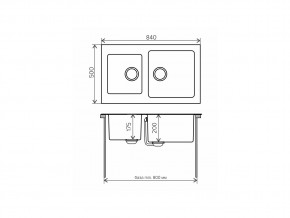 Мойка комбинированная Tolero twist TTS-840 Сафари 102 в Копейске - kopejsk.mebel74.com | фото 2