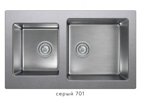 Мойка комбинированная Tolero twist TTS-840 Серый 701 в Копейске - kopejsk.mebel74.com | фото