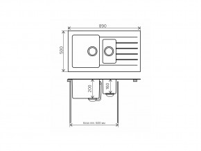 Мойка комбинированная Tolero twist TTS-890 Сафари 102 в Копейске - kopejsk.mebel74.com | фото 2