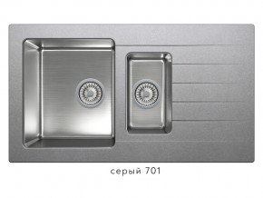 Мойка комбинированная Tolero twist TTS-890 Серый 701 в Копейске - kopejsk.mebel74.com | фото