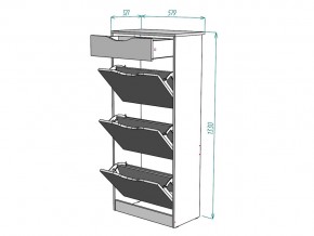 Обувница W24 в Копейске - kopejsk.mebel74.com | фото 3