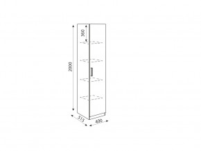 Пенал Дуглас модуль 3 в Копейске - kopejsk.mebel74.com | фото 2