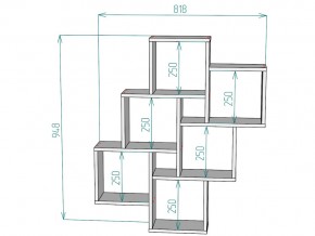 Полка S13 в Копейске - kopejsk.mebel74.com | фото 3