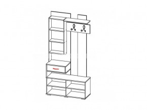 Прихожая с вешалкой БРЗ.10 Бриз в Копейске - kopejsk.mebel74.com | фото 2