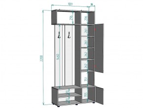 Прихожая с зеркалом V1_M в Копейске - kopejsk.mebel74.com | фото 3