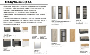 Прихожая Санти Антрацит в Копейске - kopejsk.mebel74.com | фото 4