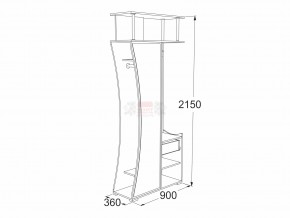 Прихожая Саша 18 в Копейске - kopejsk.mebel74.com | фото 2