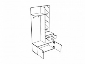 Прихожая Инес со шкафом в Копейске - kopejsk.mebel74.com | фото 3