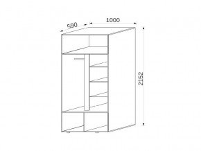 Шкаф 2-х дверный МДФ Некст в Копейске - kopejsk.mebel74.com | фото 2