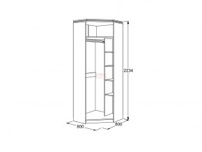 Шкаф 2-х дверный угловой Ольга 13 в Копейске - kopejsk.mebel74.com | фото 3