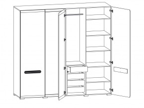 Шкаф 205-SZF2D2L/21/22 Ацтека белый в Копейске - kopejsk.mebel74.com | фото 2