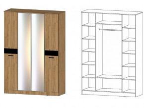 Шкаф 4-х створчатый в Копейске - kopejsk.mebel74.com | фото