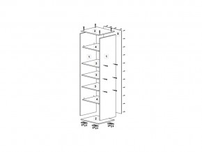 Шкаф 400 для белья (ДБ) ТМК Дуб млечный в Копейске - kopejsk.mebel74.com | фото 2