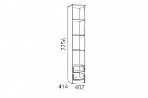 Шкаф для белья Фанк НМ 013.01-02 М1 с ящиками в Копейске - kopejsk.mebel74.com | фото 3