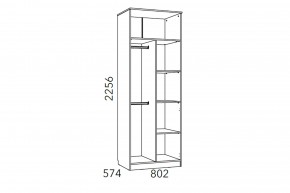 Шкаф для одежды Фанк НМ 014.07 М в Копейске - kopejsk.mebel74.com | фото 3