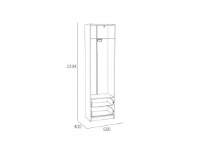 Шкаф для одежды Оттавия НМ 014.66 Белый Фасадный в Копейске - kopejsk.mebel74.com | фото 2